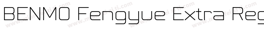 BENMO Fengyue Extra Regular字体转换
